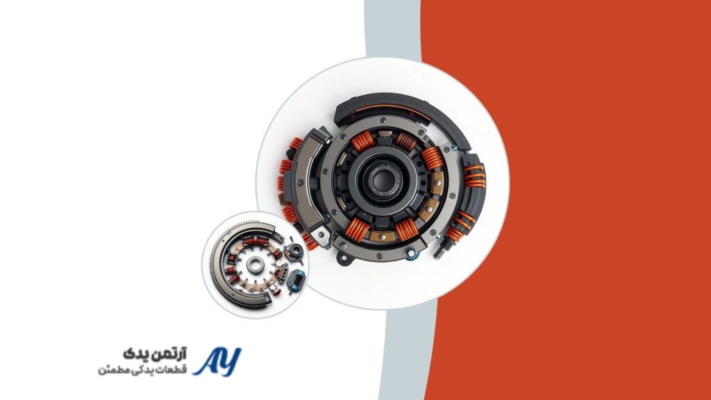 کتی کلاچ چیست نمای استودیویی واقع‌گرایانه از اجزای دمونتاژ شده کتی کلاچ موتورسیکلت. اجزای کلاچ موتورسیکلت شامل فنرها و صفحات اصطکاکی، با هایلایت‌های نارنجی و آبی. عکاسی صنعتی با جزئیات بالا از کیت کتی کلاچ موتورسیکلت پرفورمنس. کلاچ چندصفحه‌ای موتور سیکلت در نمای باز شده با متریال فلزی کروم و مس. تصویر ماکرو از صفحات اصطکاکی و دیسک‌های کلاچ موتورسیکلت. قطعات دمونتاژ شده کتی کلاچ با رنگ‌های اشباع شده (قرمز، آبی، نارنجی) روی زمینه روشن. نمای سه‌رخ از سَبَد کلاچ پیشرفته موتورسیکلت در محیط استودیویی تمیز. فنرها و واشرهای کلاچ موتورسیکلت با پرداخت فلزی دقیق و نورپردازی نرم. اجزای مکانیکی داخلی کلاچ موتور سیکلت، تمرکز بر جزئیات ماشین‌کاری شده. نمایش بصری قطعات کلاچ مخصوص مسابقات، رنگ‌های زنده روی فلزات خاکستری. چیدمان قطعات یدکی کلاچ موتورسیکلت، شامل صفحه خورشیدی و فنرهای سنگین. تصویر محصول با کیفیت بالا از مجموعه قطعات کلاچ با مرکز آبی آنودایز شده. نمای بالا به پایین از کتی کلاچ موتور سیکلت، تأکید بر کنتراست رنگی. قطعات داخلی کلاچ موتورسیکلت مدل مسابقه‌ای با رنگ‌های جذاب و گیرا. نمای نزدیک از صفحه فشاری و رینگ‌های کلاچ موتورسیکلت در نورپردازی استودیویی. کیت اورهال کلاچ موتور سیکلت شامل فنرهای پررنگ نارنجی. تصویر واقع‌گرایانه از طراحی صنعتی اجزای کلاچ با جزئیات دقیق متریال. اجزای کلاچ موتورسیکلت با تم رنگی صنعتی (خاکستری، مسی، آبی براق). نمای انفجاری تمیز از مجموعه کلاچ یک موتور پرقدرت. قطعات مکانیکی کتی کلاچ موتور سیکلت، عکاسی مینیمال با فوکوس عمیق.